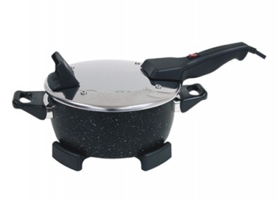 Zväčšiť obrázok REMOSKA Elektrická pečící pánev R21 ORIGINÁL s mramorovým povrchem MRAMORA BLACK, průměr 22 cm