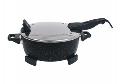 Zväčšiť obrázok REMOSKA Elektrická pečící pánev R22 GRAND s mramorovým povrchem MRAMORA BLACK, průměr 29 cm