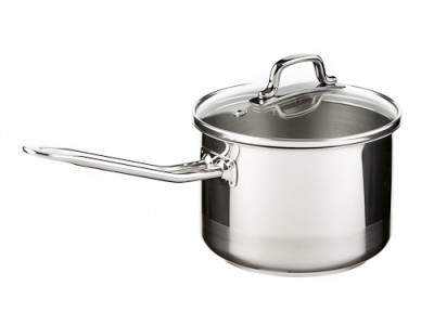 Zväčšiť obrázok KOLIMAX Nerezový hrniec so sklenenou pokrievkou s rukoväťou, priemer 15cm, objem 1.5l, (II.akosť)