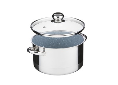Zväčšiť obrázok KOLIMAX Hrniec CERAMMAX PRO STANDARD s pokrievkou, priemer 22 cm, objem 4.5 l, keramický povrch šedý granit