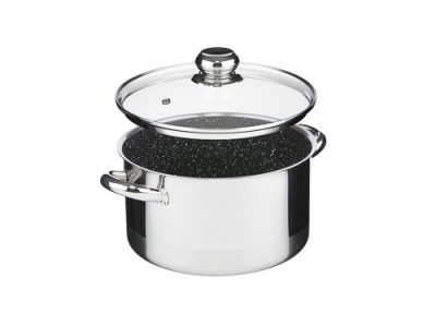 Zväčšiť obrázok KOLIMAX Hrniec CERAMMAX PRO STANDARD s pokrievkou, priemer 22 cm, objem 4.5 l, keramický povrch čierny granit