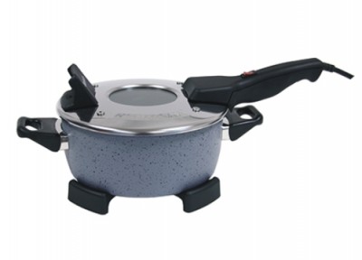 Zväčšiť obrázok REMOSKA Elektrická pečící pánev R21F ORIGINÁL s mramorovým povrchem MRAMORA GREY, průměr 22 cm