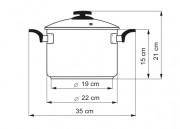 KOLIMAX Hrniec COMFORT so sklenenou pokrievkou priemer 22 cm, objem 5,5l