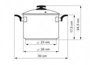 KOLIMAX Hrniec COMFORT so sklenenou pokrievkou priemer 26 cm, objem 8,0l