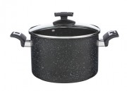 KOLIMAX Hrnec BLACK GRANITEC s poklicí, průměr 22cm, objem 5.5l