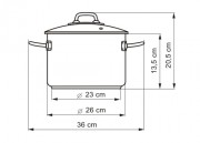 KOLIMAX Hrnec PROFESSIONAL s poklicí, průměr 26cm, objem 6.5l, (II. jakost)