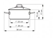 KOLIMAX Kastrólik PROFESSIONAL s pokrievkou, priemer 26cm, objem 4.5l