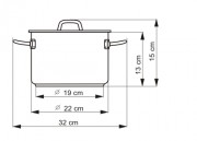 KOLIMAX Hrnec PRECISE s poklicí, průměr 22cm, objem 4.5l