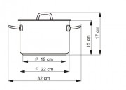 KOLIMAX Hrnec PRECISE s poklicí, průměr 22cm, objem 5.5l