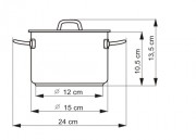 KOLIMAX Hrnec IDEAL s poklicí, průměr 15cm, objem 1.5l